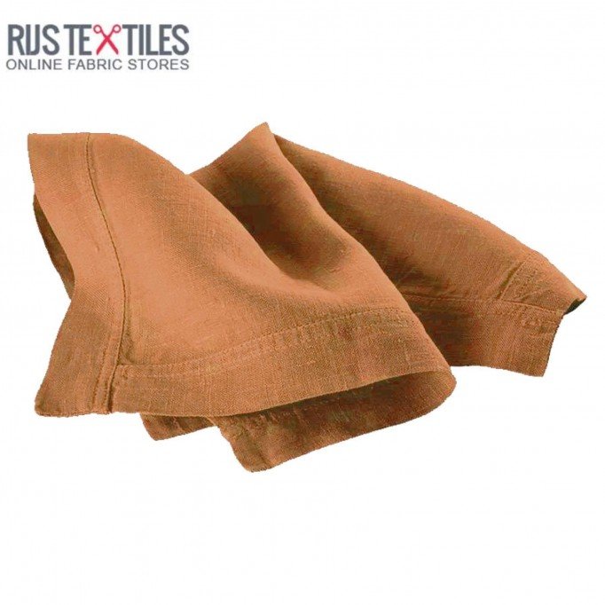 Linen Fabric Cognac - (Linen Fabric Washed)