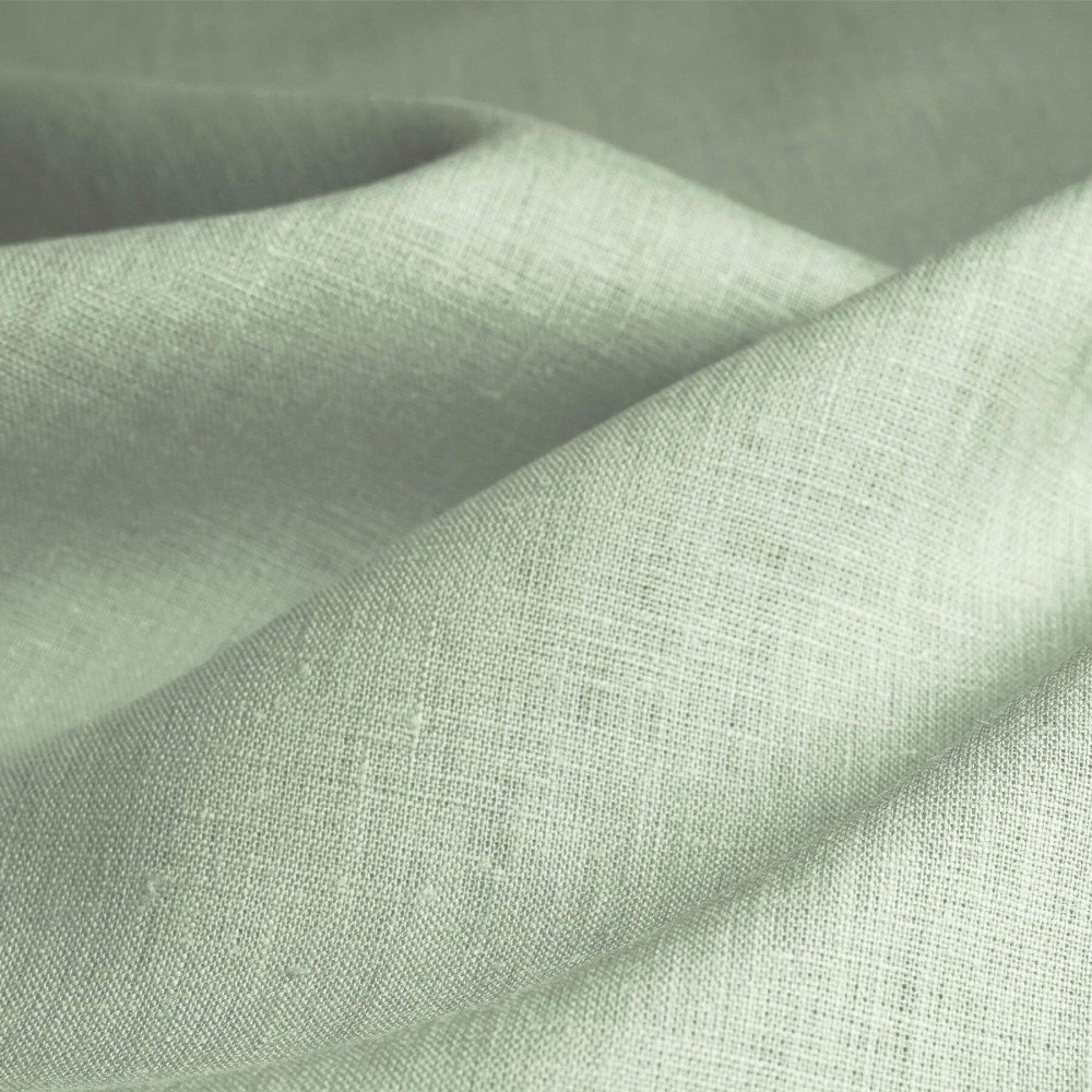 Linen Fabric (Enzymwashed) Dusty Green