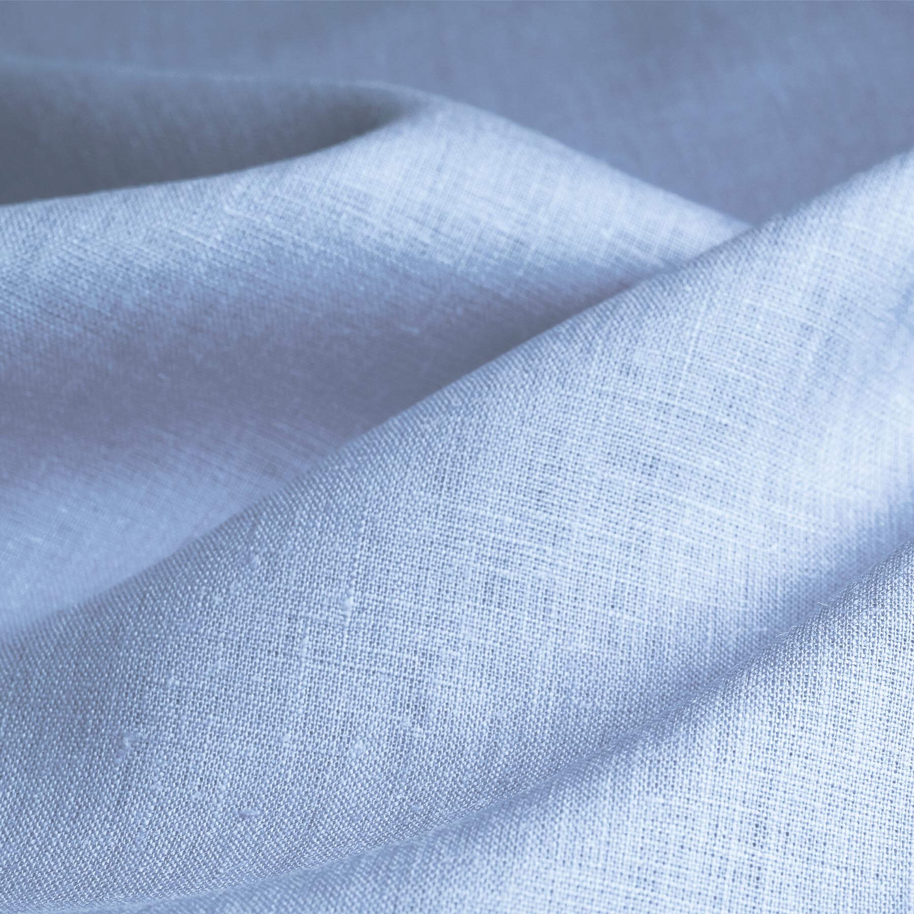 Linnen Stof (Enzymwashed) Licht Blauw