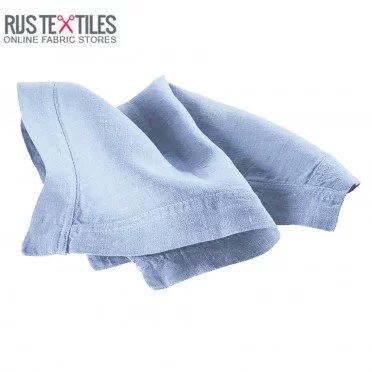 Tissu Lin Bleu Clair - (Tissu Lin lavé )