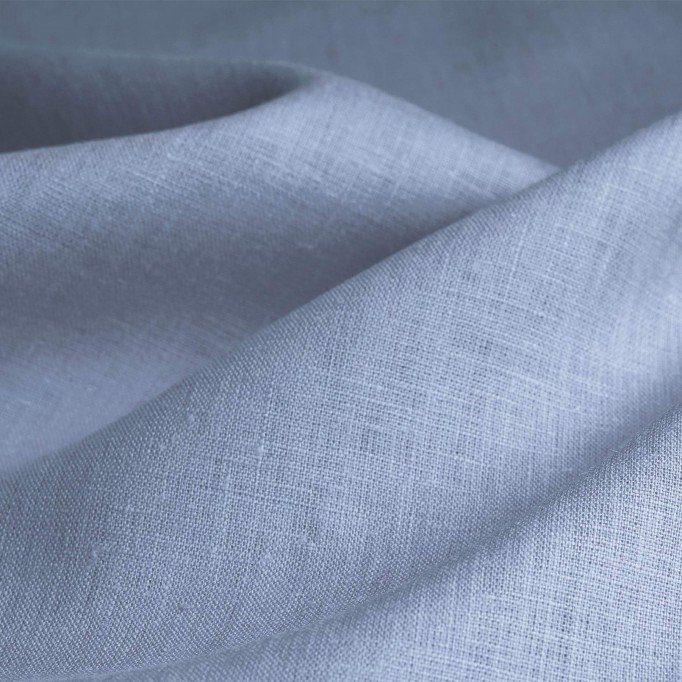 Tissu Lin Jeans Clair - (Tissu Lin lavé )