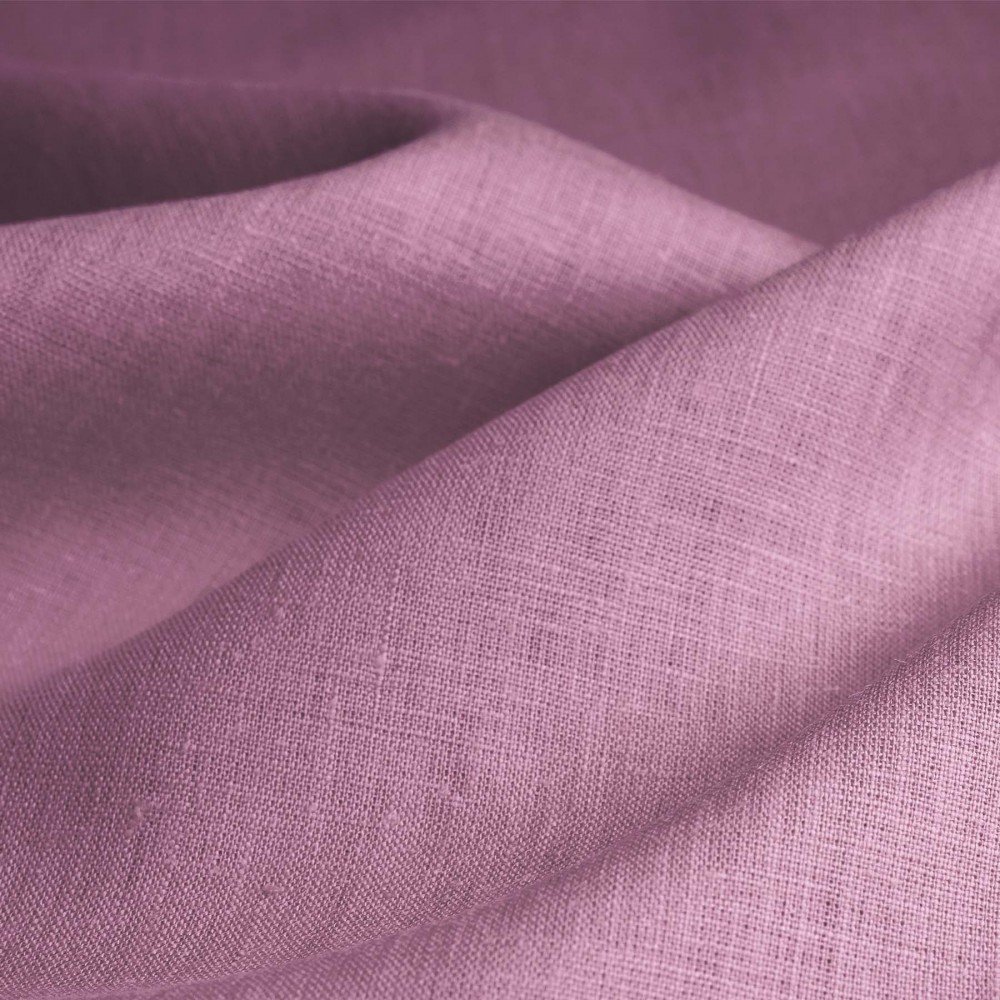 Linen Fabric (Enzymwashed) Old Lilac