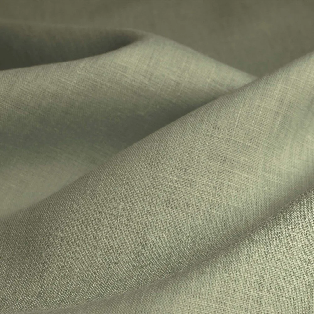 Linen Fabric (Enzymwashed) Olive