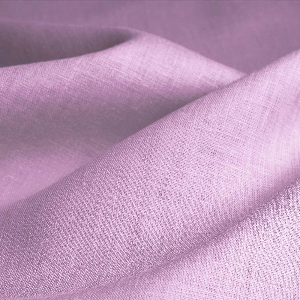 Linen Fabric (Enzymwashed) Pastel Lilac