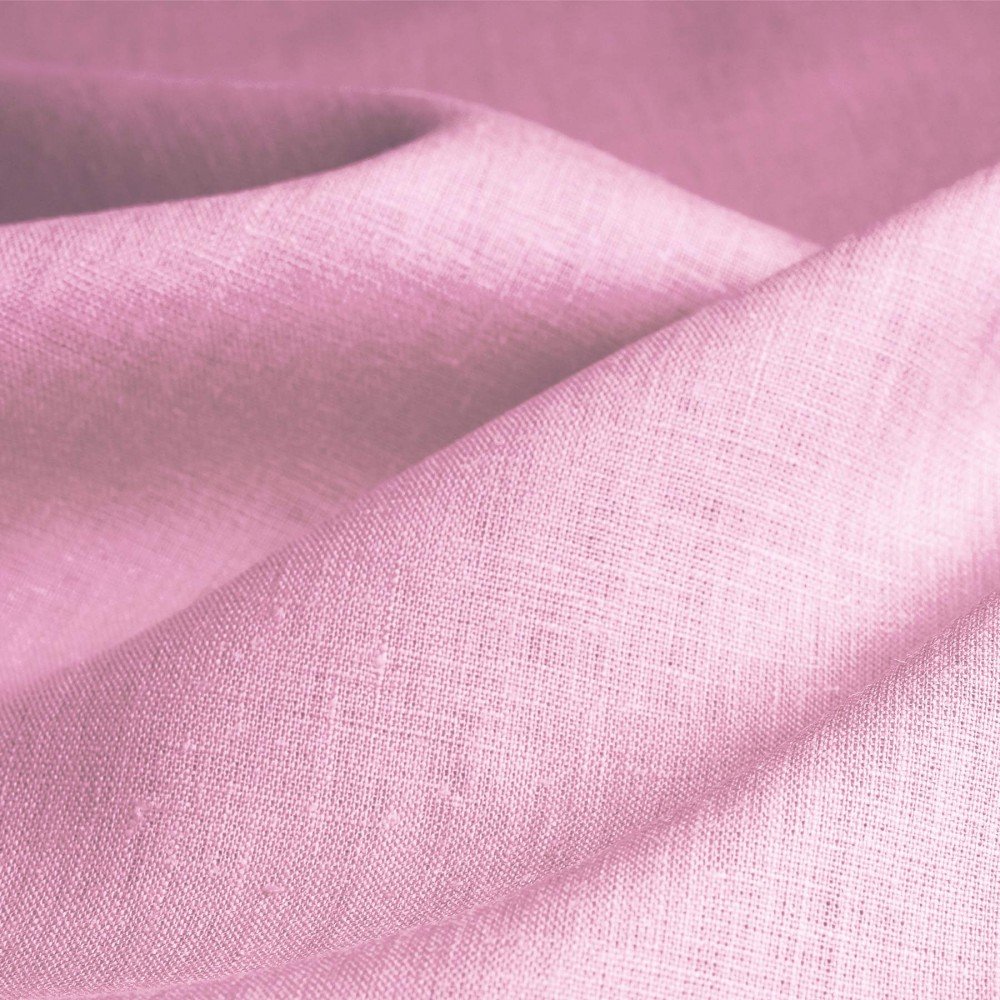 Linen Fabric (Enzymwashed) Pink