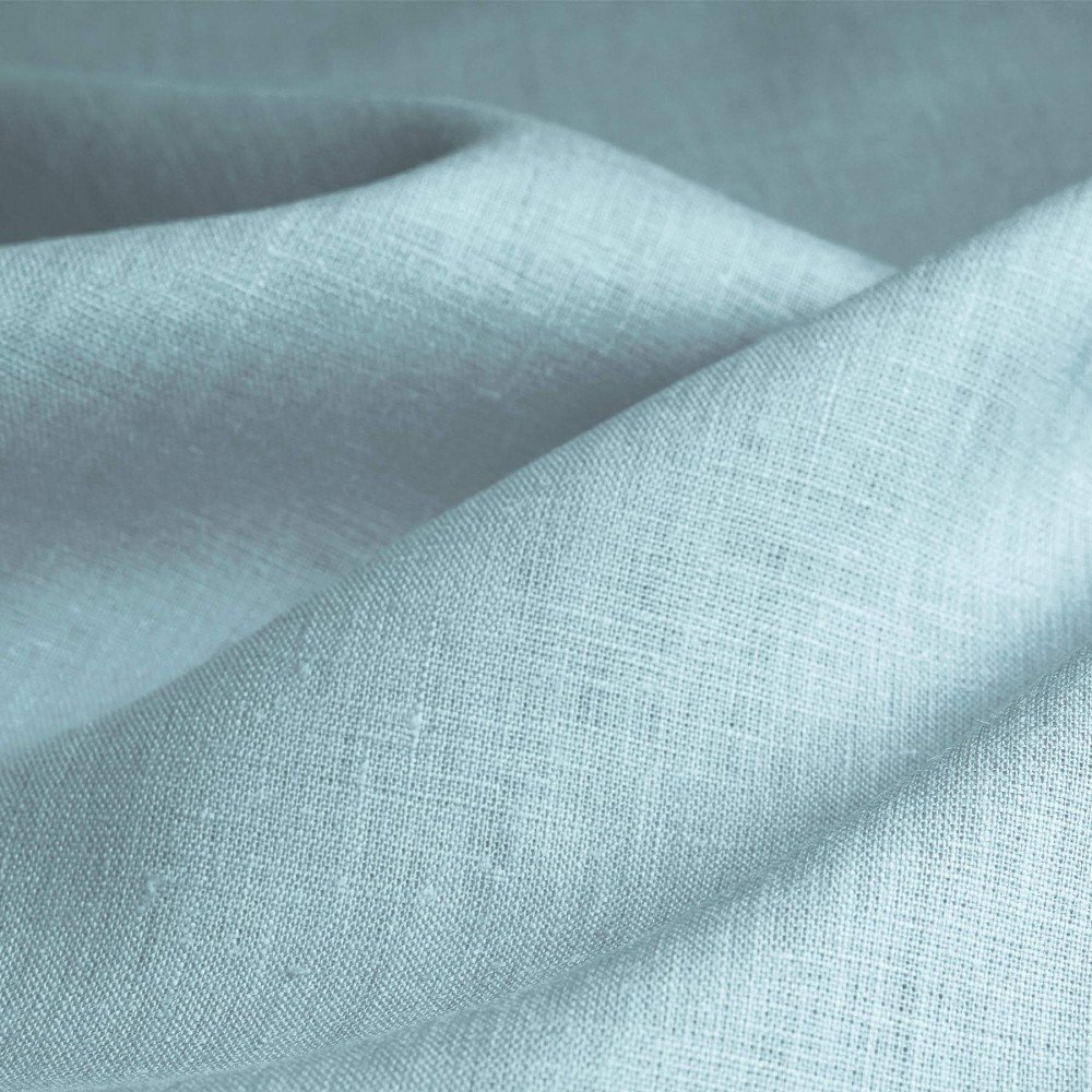 Linen Fabric (Enzymwashed) Sea Green