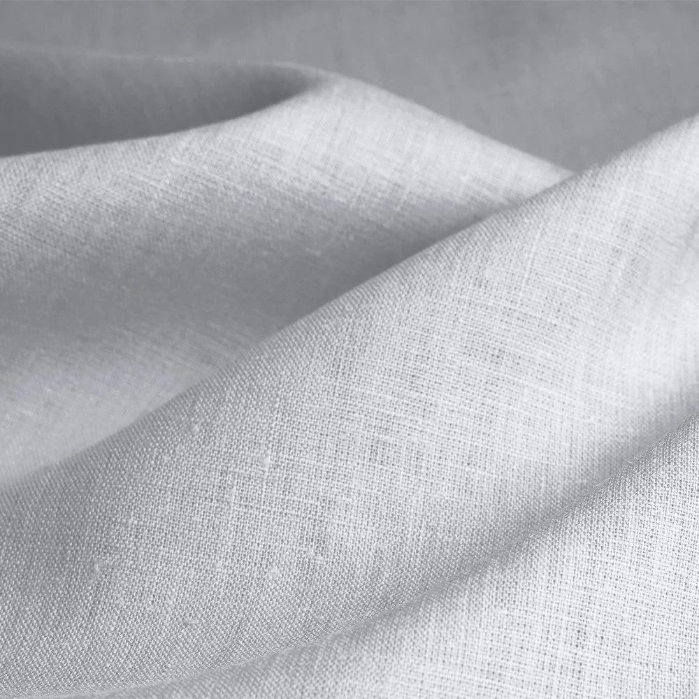 Linen Fabric (Enzymwashed) Silver Grey