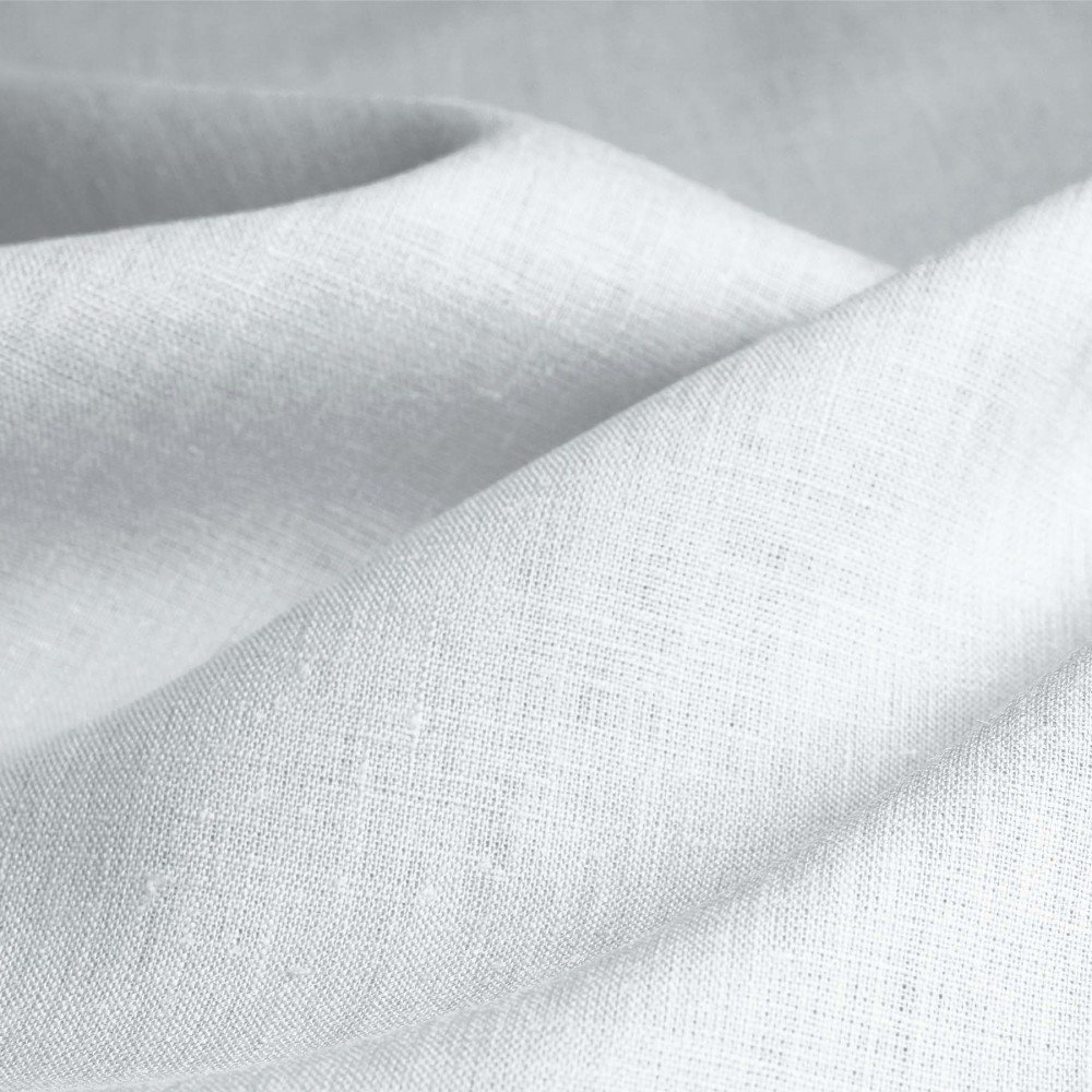 Linen Fabric (Enzymwashed) White