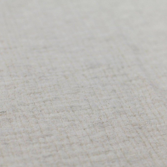 Tessuto Doppia Garza Di Cotone Lino Naturale Melange - (Deco Tessuti)