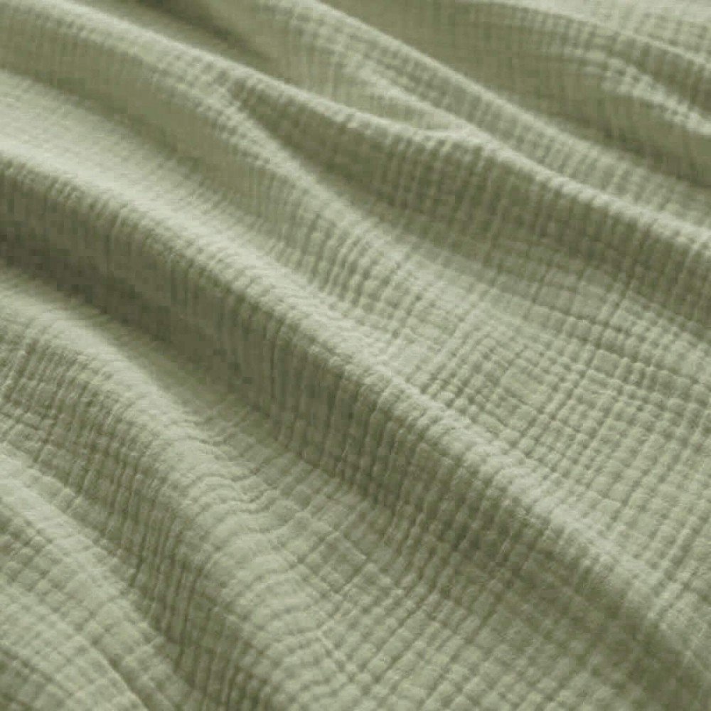 Kraftig (Triple Layer) Musselin Stof Oliven
