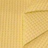 Waffle Pique Fabric Old Yellow