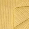 Tessuto Waffle Di Cotone Giallo Antico