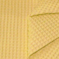 Waffle Pique Fabric Old Yellow