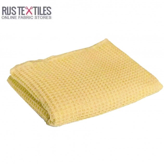 Waffelstoff Piqué Alt Gelb - (Waffelstoffe Piqué)