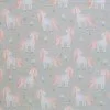 Tessuto Doppia Garza Stampa Digitale - Unicorno