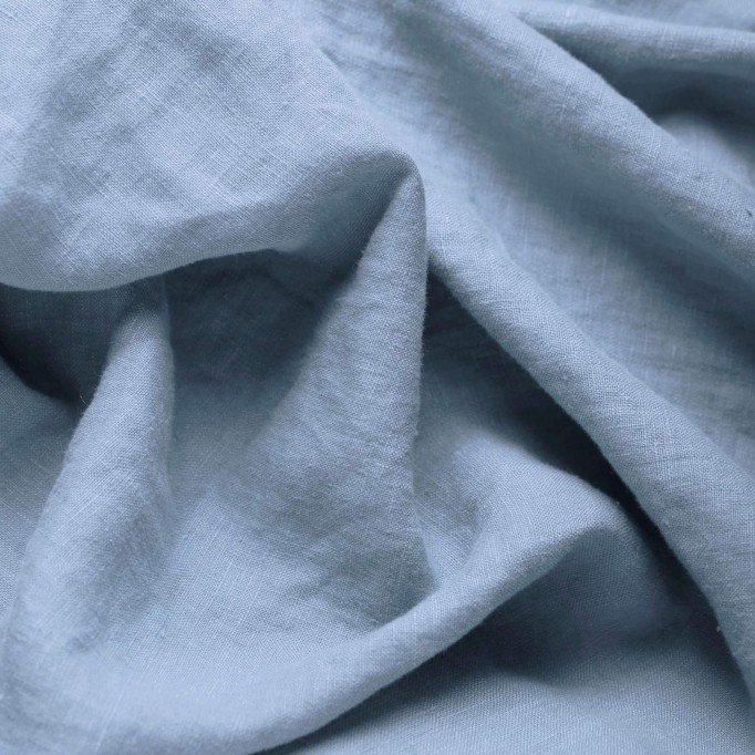 Fine Linen Fabric (Stone Washed) Light Jeans - (Deco Fabrics)
