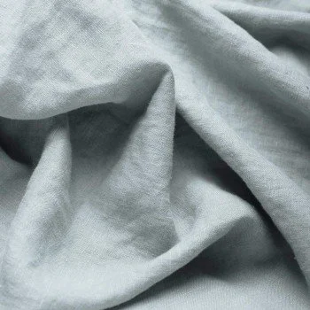 Fine Linen Fabric (Stone Washed) Sea Green