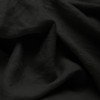 Fine Linen Fabric (Stone Washed) Black