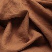 Fijne Linnen Stof (Stone Washed) Cognac - (Decoratiestoffen)