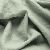 Fine Linen Fabric (Stone Washed) Dusty Green - (Deco Fabrics)