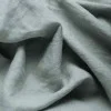 Tissu De Lin Fin (Stone Washed) Vieux Vert