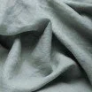 Fine Linen Fabric (Stone Washed) Old Green - (Deco Fabrics)