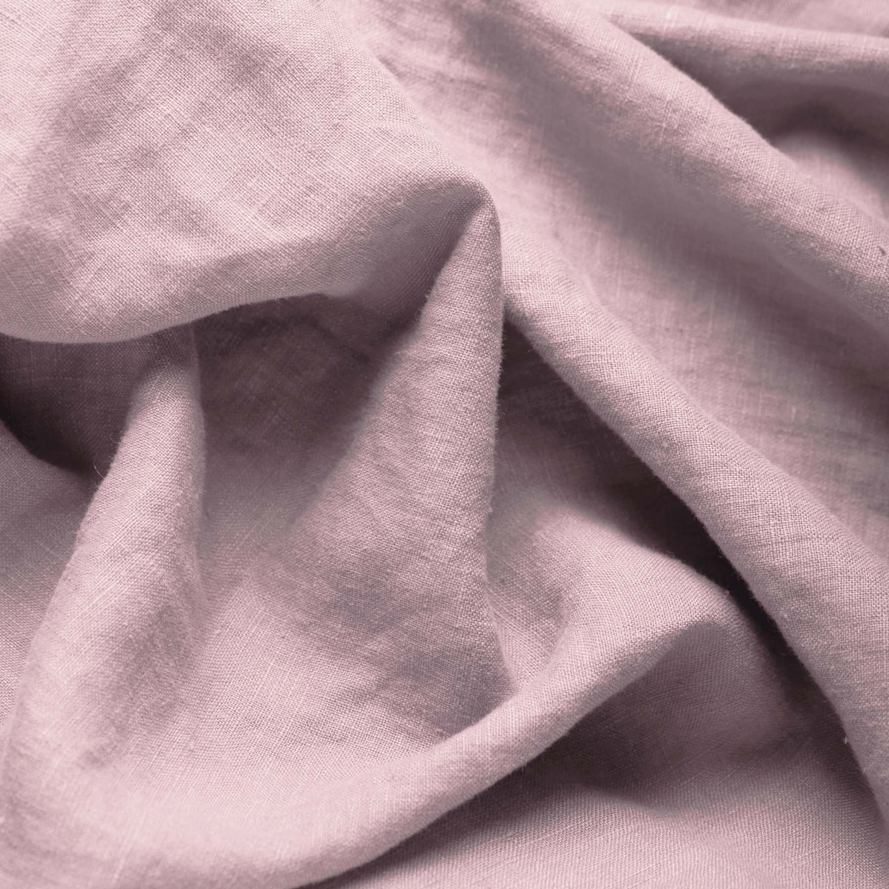 Fijne Linnen Stof (Stone Washed) Oud Roze