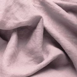 Fine Linen Fabric (Stone Washed) Old Pink