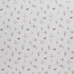 Jersey Cotton Fabric Digital Print - Cozy Flower Beige