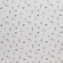 Bomuldjersey Digital Print - Hyggelig Blomst Beige