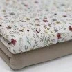 Dzianina Bawełniana Druk Cyfrowy - Kolaż Kwiatów Ecru | Rijs Textiles Dzianina Bawełniana Druk Cyfrowy - Kolaż Kwiatów Ecru Dzianina Jersey Bawełna Druk Cyfrowy