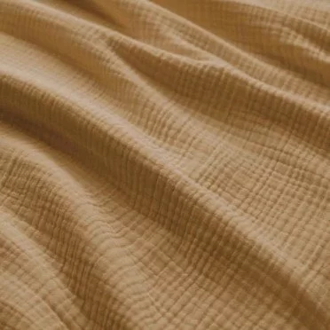 Heavy (Triple Layer) Cotton Gauze Fabric Camel - (Deco Fabrics)