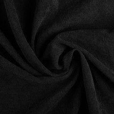 Needlecord Stretch Fabric 21 Wales Black