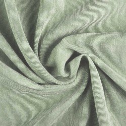 Tissu Velours Milleraies Stretch 21 Wales Vert Poussiéreux