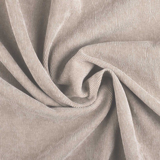 Babyrib Stretch Stof 21 Wales Licht Beige - (Modestoffen)