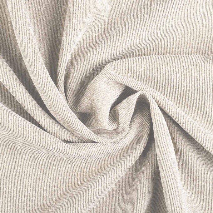 Babyrib Stretch Stof 21 Wales Naturel Beige - (Modestoffen)