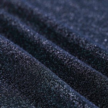 Lichtgewicht Lurex Glitter Jersey Stof Marine