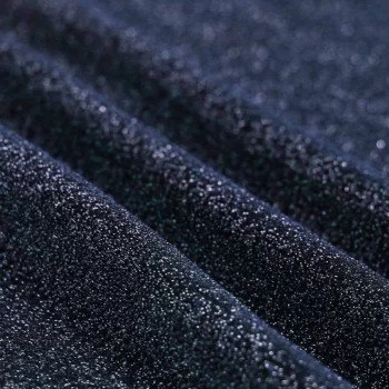 Tissu Jersey Métallisé Lurex Marine