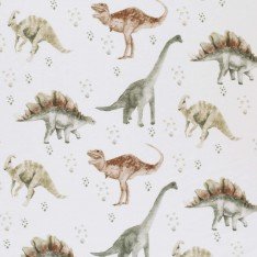 Jersey Cotton Fabric Digital Print - Big Dino