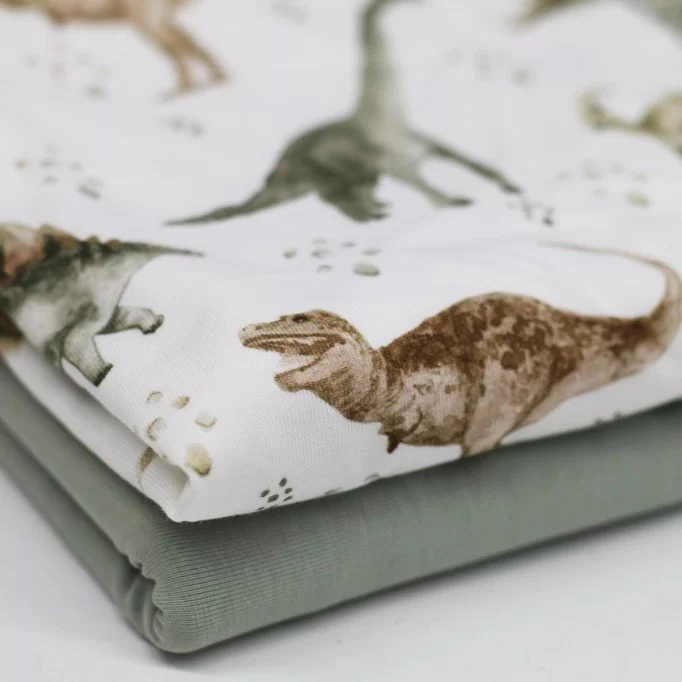 Jersey Katoen Digitale Print - Grote Dino | Rijs Textiles Jersey Katoen Digitale Print - Grote Dino - (Jersey Katoen Digitale Print)