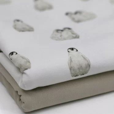Jersey Di Cotone Stampa Digitale - Pinguini | Rijs Textiles Jersey Di Cotone Stampa Digitale - Pinguini - (Jersey Di Cotone Digitale Stampata)