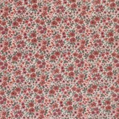 Ottoman Rib Jersey Stoff - Buschblume Lehm Rosa