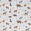 Tessuto Jersey A Coste Ottoman - Animali Selvaggi Della Foresta - (Jersey Tessuti)