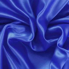 Polyester Satinstoff Kobalt