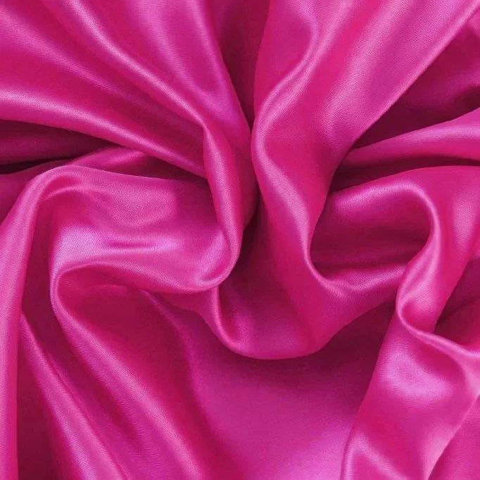 Satin Stoff Fuchsia - (Satin Stoffe)