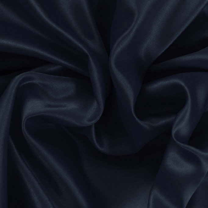 Tissu Satin Marine  - (Tissu Satin)