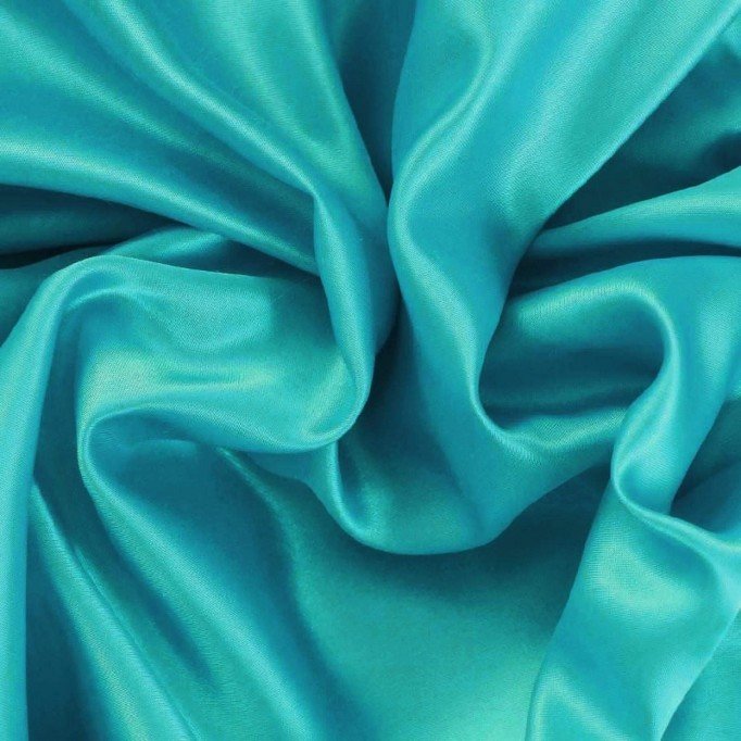 Satin Stoff Türkis - (Satin Stoffe)