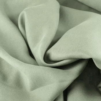 Tencel Twill Stof Dusty Groen Tencel Twill Stof Dusty Groen