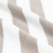 Terry Fabric Stripes 4CM x 4CM Beige Ecru - (Terry Fabric )