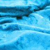 Tissu Panne De Velours Aqua - (Tissu Panne De Velours )
